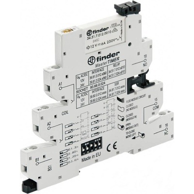 Finder 39.81.0.012.0060 vazební relé 12 V/DC, 12 V/AC 6 A 1 přepínací kontakt 1 ks