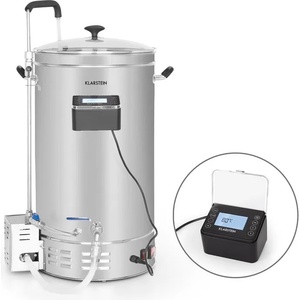 Klarstein Brauheld Pro, малцов котел, 2500 W, 35 l, 30 - 100 ° C, циркулационна помпа, неръждаема стомана (BRD3-Brauheld-Pro35) (BRD3-Brauheld-Pro35) - electronic-star