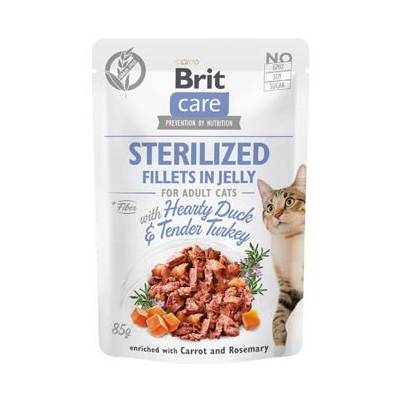 Brit Care Cat Sterilized Fillets in Jelly Hearty Duck & Tender Turkey 85 g