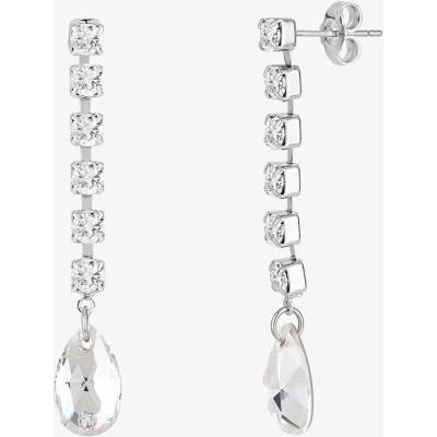 Preciosa Třpytivé štrasové náušnice Crystal Drop s českým křišťálem Preciosa 2319 00