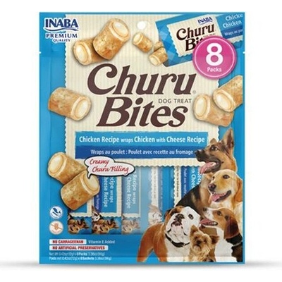 Churu Bites Pamlsok Inaba dog Kura so syrom 8 túb 96 g