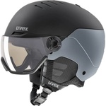 uvex Ски каска Uvex Wanted Visor Pro V Ski helmet - Black / Silver / Clear - размер 58-61 cm (418-1422-0112)