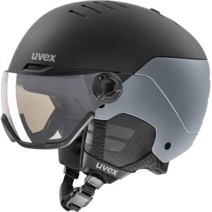 uvex Ски каска Uvex Wanted Visor Pro V Ski helmet - Black / Silver / Clear - размер 58-61 cm (418-1422-0112)