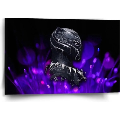 Sablio Obraz BLACK PANTHER Fialová luminiscencia - 60x40 cm