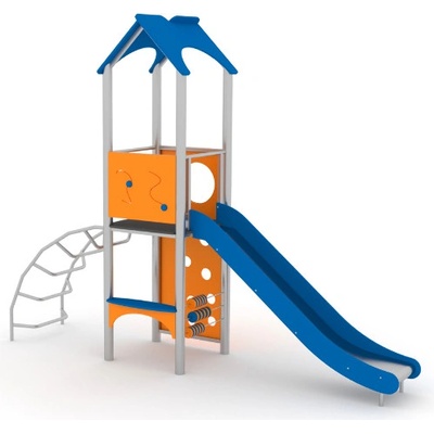 Playground System z nerezu so šmykľavkou 11054