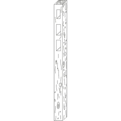 Ferobet Plot farmářský Sloupek 3 140×140×1850 mm natur reliéfní staré dřevo