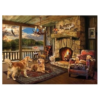 Cobble Hill Chata u jezera 1000 dielov