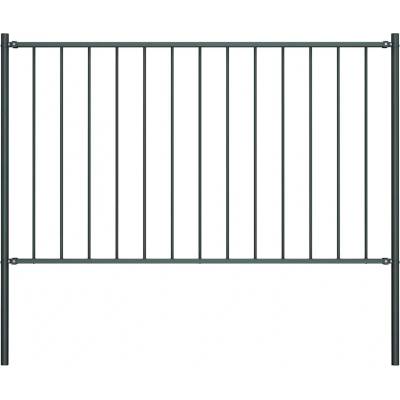 OMAXI Plotový panel Woerden se sloupky ocelový 1,7x0,75 m antracitový 670447
