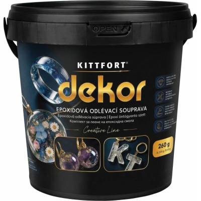 Kittfort Dekor Epoxidová živica set křišťálová 260 g