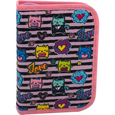 OCTOPUS Несесер Octopus, 1 цип, 2 прегради, празен, Love (24622-А-LOVE)