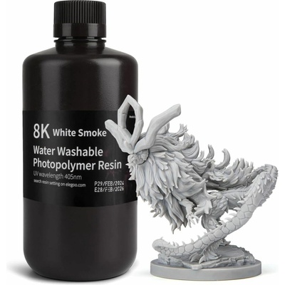 ELEGOO 8K Water-washable Resin Resin 1KG White Smoke 50.103.0140 – Hledejceny.cz