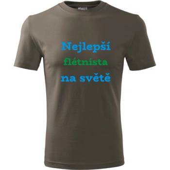 Tričko nejlepší flétnista na světě dárek pro flétnistu army