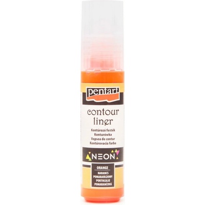 Pentart kontúrovacia farba neón 20 ml oranžová