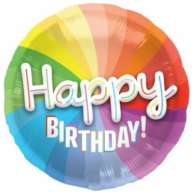 Folat BV Kruh "Happy Birthday" 3D 56cm fóliový balónek