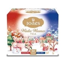 Jones čaj Dárková kazeta vánoční Black & Earl Grey 50 x 2 g