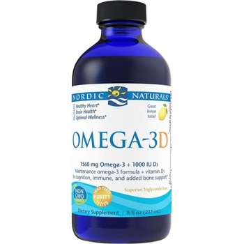Nordic Naturals Omega-3D Liquid 1560 mg [237 мл] Лимон