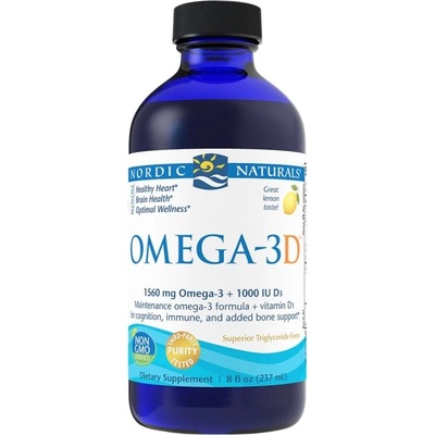 Nordic Naturals Omega-3D Liquid 1560 mg [237 мл] Лимон
