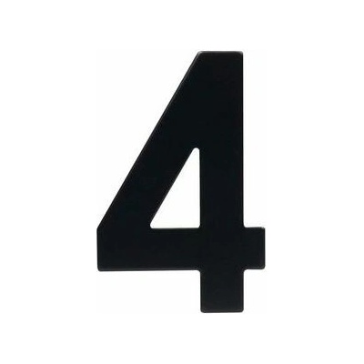 Manutan Nerezové číslo v 2D prevedení, výška 95 mm, znak "4"