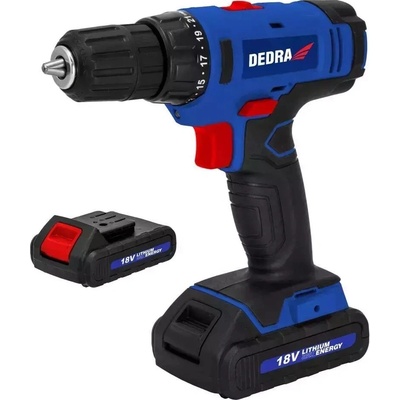 Akumulátorový skrutkovač 18V, 2x1,5Ah, 1h, 0-400/0-1350rpm