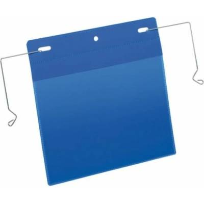 Logistické vrecko, A5, na šírku, DURABLE, s drôtom, tmavomodré, 50ks