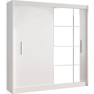 Kondela LOW s posuvnými dverami biela 180x215