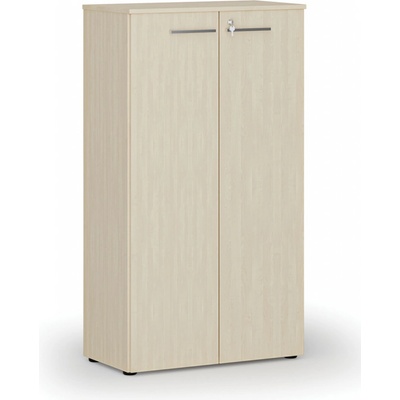 Primo Kancelárska skriňa s dverami WOOD, 1434 x 800 x 420 mm, breza