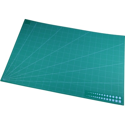 Velká řezací podložka 60 x 90 cm oboustranná Varianta: 2 zelená pastelová 1 ks