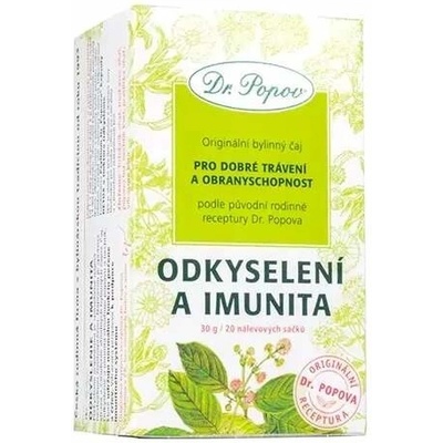 Dr.Popov čaj Odkyselení a imunita 20 x 1,5 g