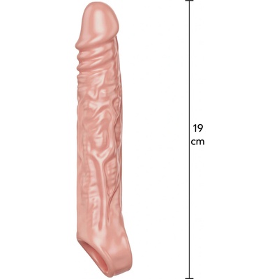 Get Real by ToyJoy Extension Sleeve X-Large, tělový návlek na penis 22,5 x 4 cm