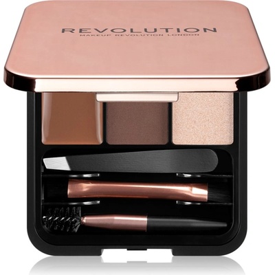 Revolution Brow Sculpt Kit сет за перфектни вежди цвят Medium 2.2 гр