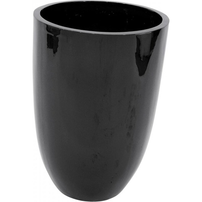 Květináč hliník-laminát, 69cm, lesklý-černý