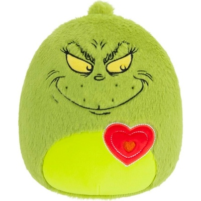 Squishmallows Fuzz A Mallows Grinch Grinch se srdíčkem
