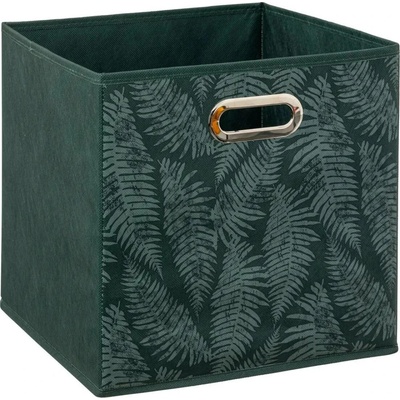 5five Simply Smart Úložný box Naturalis, 31x31x31 cm, tmavě zelená