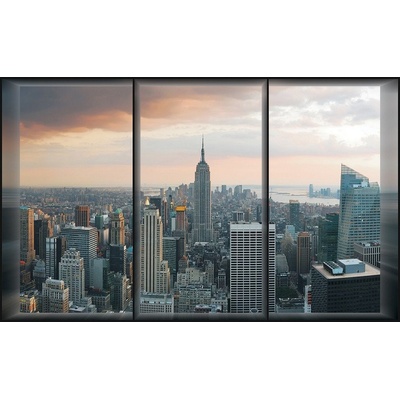Postershop Fototapeta vliesováPohled z okna na Manhattan rozměry 184x254 cm