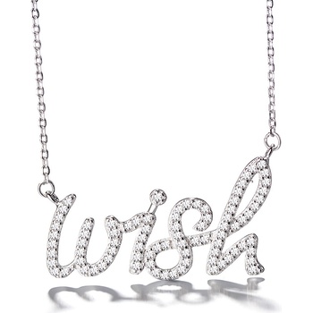 DELIS Сребърна верижка с родийно покритие, модел желание, jw874 (jw874)