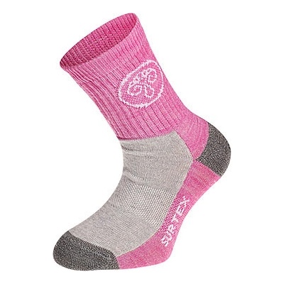 SURTEX CELOROČNÍ MERINO PONOŽKY PRO DĚTI RŮŽOVÉ