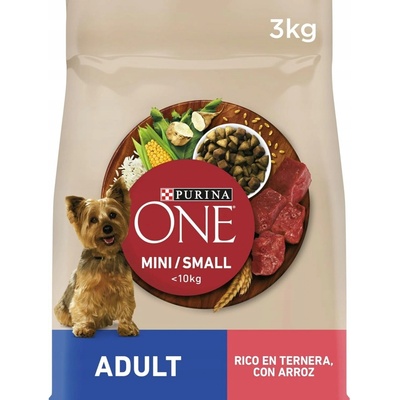 Purina ONE adult malá hovězí rýže 3 kg