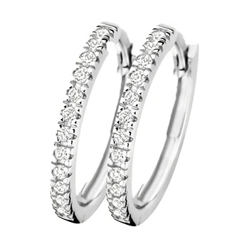 Blush Дамски обеци от бяло злато Blush 7309WZI (7309WZI)