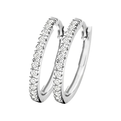 Blush Дамски обеци от бяло злато Blush 7309WZI (7309WZI)