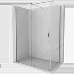 Mexen Velar плъзгаща се душ кабина 160 x 80 cm, прозрачна, хром - 871-160-080-01-01 (871-160-080-01-01)