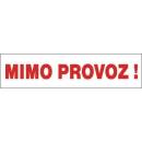 Tabulka Mimo provoz