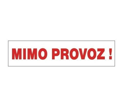 Tabulka Mimo provoz