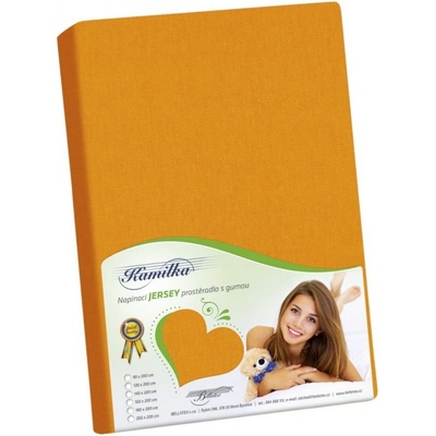 Bellatex Prostěradlo jersey oranžové 200x220