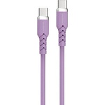Powerton ENERGY PASTEL EDITION USB-C кабел, 60W, 1 м, силиконов, лилав (WP60WV)