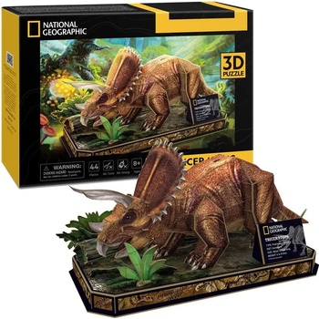 CubicFun CubicFun Пъзел 3D National Geographic Triceratops 44ч
