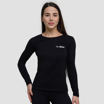 GymBeam Дамска тениска Basic Long Sleeve T-Shirt Black S