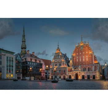 DIMEX ART s. r. o Флизелинов фототапет къщата на черноглавите 375 x 250 см