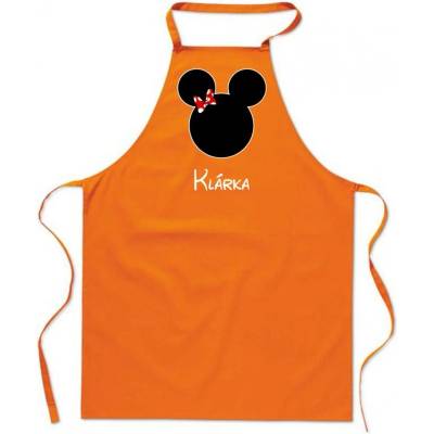 Povidlo.cz Zástěra Mouse Oranžová