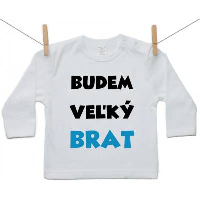 Boodyy Tričko s dlhým rukávom Budem veľký brat