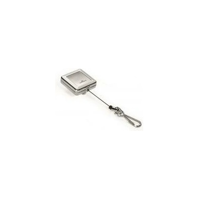 Výsuvný kotúč kovový hranatý s karičkou DURABLE JOJO CHROME QUADRO strieborný 1ks